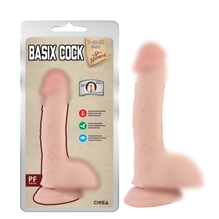 Фаллоимитатор реалистичный на присоске телесного цвета Chisa T-Skill Real Basix Cock