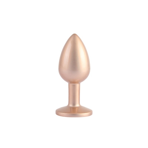 Анальная пробка с кристаллом цвета розового золота Chisa Candy Gem Butt Plug размер Small - 2