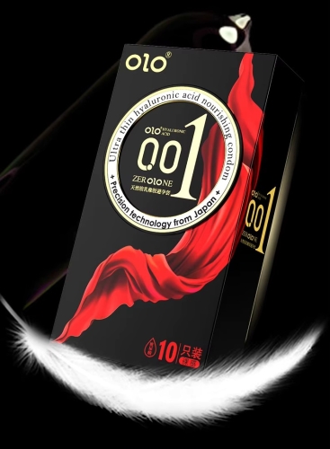Латексні гладкі ультратонкі презервативи OLO Zerolone ultra thin 10 штук - 1