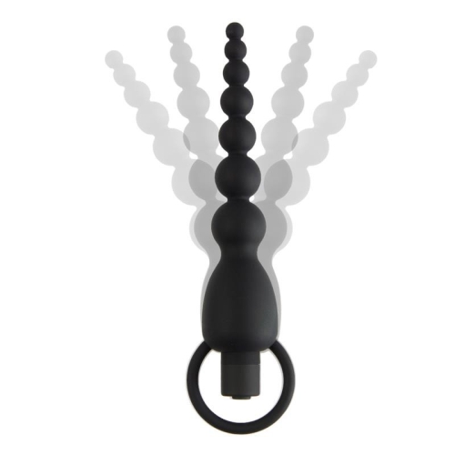 Анальный стимулятор в виде бус с вибрацией черный Tardenoche Marbe Anal Chain Vibration - 2