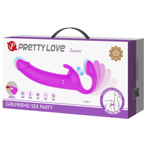 Безременной вибрострапон реалистичный розовый Lybaile Pretty Love ZANINI - 11