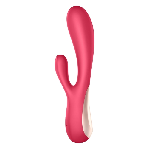 Вібратор кролик з відростком для стимуляції клітора червоний Satisfyer Mono Flex - 2