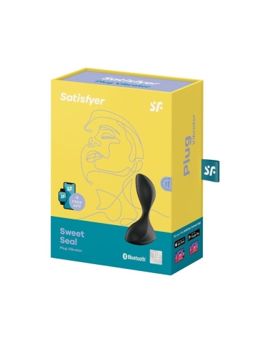 Анальна пробка з вібростимуляцією силіконова чорна Satisfyer Sweet Seal - 4