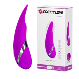 Кліторальний стимулятор фіолетового кольору PRETTY LOVE SPOONY