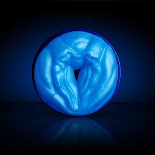 Мастурбатор у колбі Вагіна синього кольору Fleshlight Freaks Alien - 4