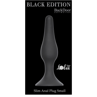 Анальный силиконовый плаг Slim Anal Plug Small черный