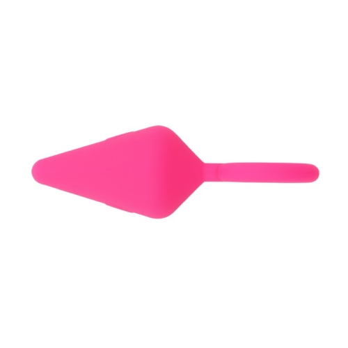 Анальная пробка с кольцом розового цвета Chisa Candy Plug Small - 3
