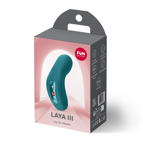 Вібротрусики для клітора ефект постукування пальцем зелені Fun Factory LAYA III - 7