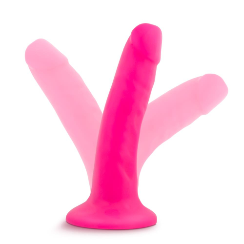 Фалоімітатор реалістик на присоску рожевий NEO 6INCH DUAL DENSITY cock NEON - 4