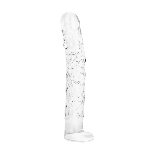 Стеклянный фаллоимитатор прозрачный Gildo Textured Glass Dildo No. 36 - 1