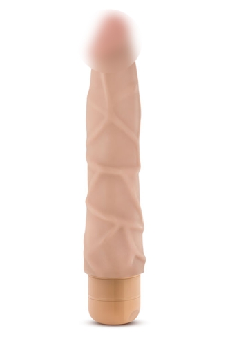 Вибратор реалистик телесного цвета MR. SKIN COCK VIBE 1 - 1
