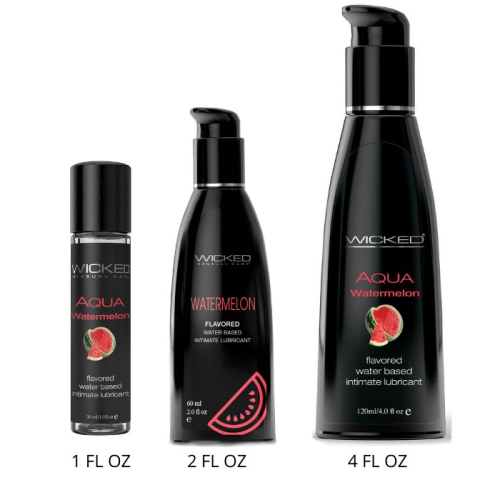 Оральний лубрикант на водній основі зі смаком кавуна Wicked sensual care Wicked aqua 120 мл - 3