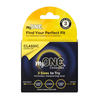 Презервативы классические из 3-х размеров MyONE Classic Sampler 3 штуки