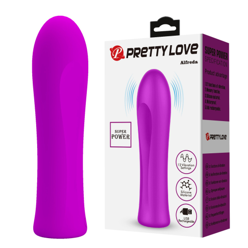 Міні-вібратор для клітора рожевий Lybaile PRETTY LOVE Alfreda 12 режимів - 1