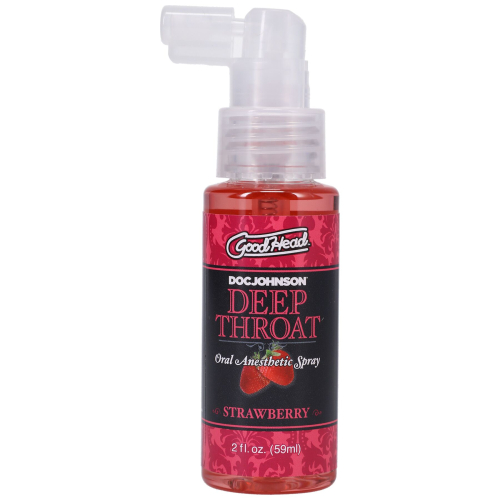Спрей для минета Глубокая Глотка Doc Johnson GoodHead Deep Throat Spray – Sweet Strawberry Клубника (59 мл) - 1