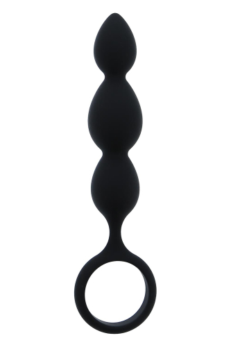 Анальные шарики черные ALL TIME FAVORITES SILICONE ANAL BEAD - 1
