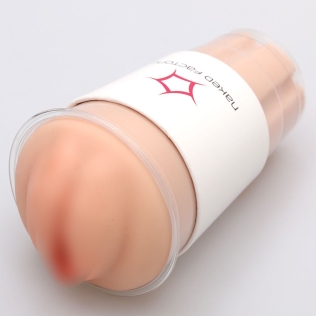 Мастурбатор-вагина сквозной в колбе телесный Naked Factory Cup Sleeve V–1