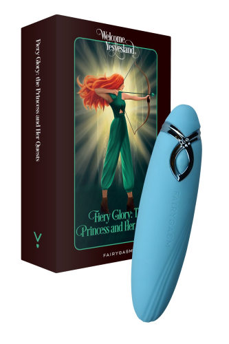 Вібратор для стимуляції клітора блакитного кольору FairyGasm PleasureArrow - 1