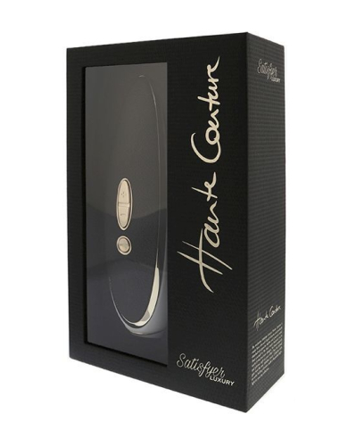 Вакуумний кліторальний водонепроникний чорний стимулятор Satisfyer Luxury Haute Couture - 2