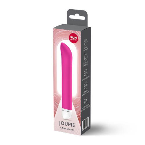 Вібратор для точки G малиновий Fun Factory JOUPIE Magenta на батарейках - 5