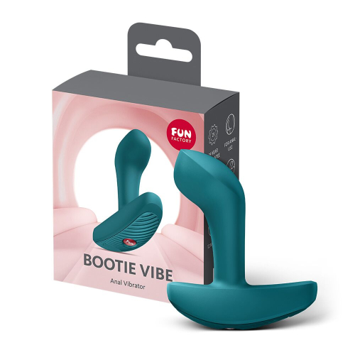 Анальна вібропробка зелена Fun Factory Bootie Vibe - 8