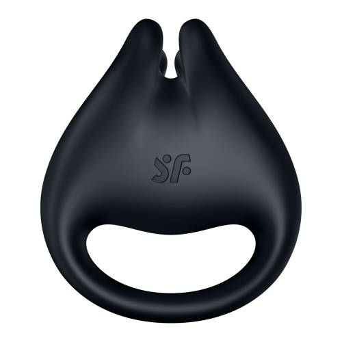 Эрекционное кольцо 2в1 со стимуляцией клитора черное Satisfyer Perfect Pair 1 - 1