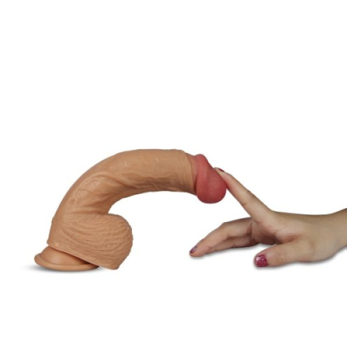 Обертовий двошаровий фалоімітатор реалістичний з присоскою Lovetoy Dildo Liam - 3