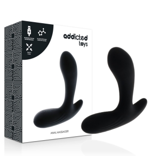 Анальный вибратор силиконовый черный Addicted Toys Anal Massager Black Vibration