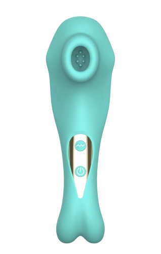 Вакуумний стимулятор клітора бірюзового кольору Winyi Suction Bunny - 2