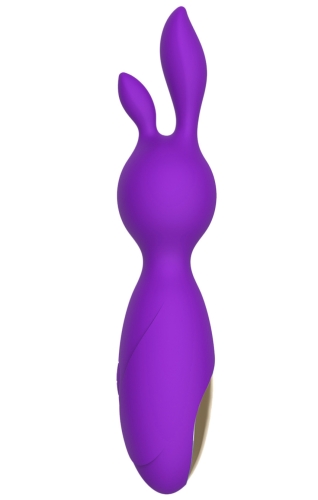 Кліторальний стимулятор фіолетового кольору Winyi Bunny - 2