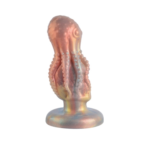 Фалоімітатор у вигляді прибульця силіконовий різнокольоровий Vscnovelty Glitter Silicone Dildo Devilfish - 3