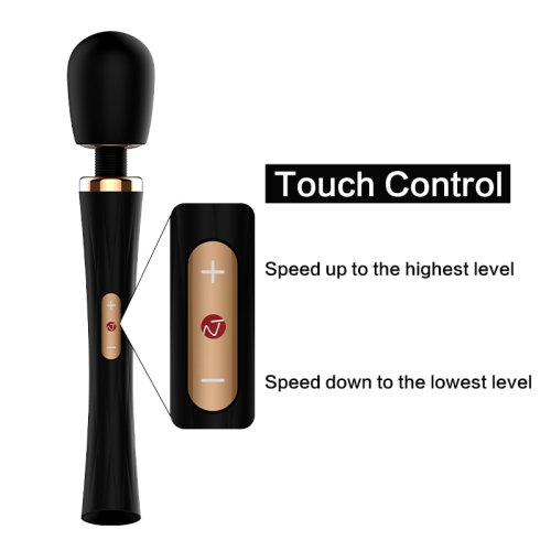 Вибратор массажер POWER WAND с сенсорным управлением черный Nomi Tang - 4