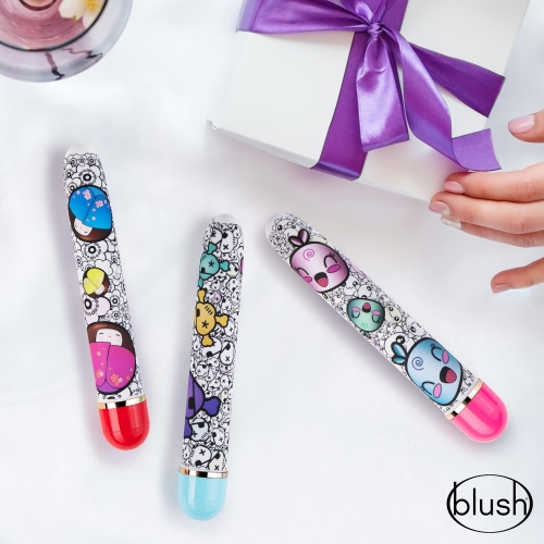 Вібратор Дамський пальчик з яскравим червоним принтом Blush The Collection Play Flirty - 4