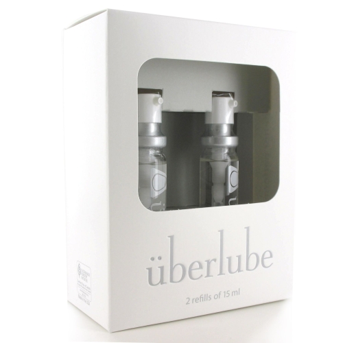 Преміум лубрикант 3-в-1 на силіконовій основі Uberlube Good-to-Go Refills (2 шт по 15 мл) - 2