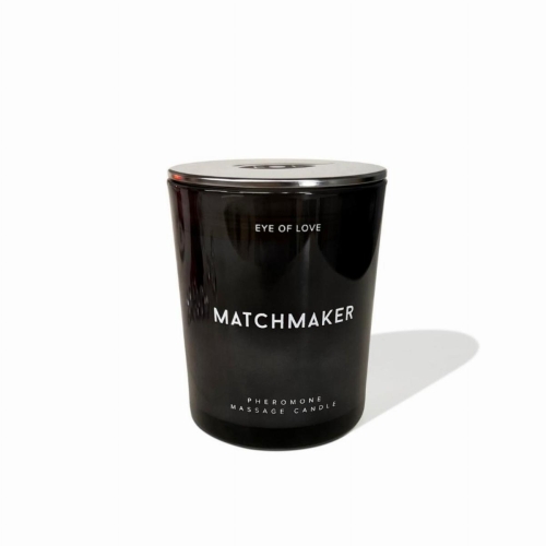 Масажна свічка у склянці з феромонами Eye Of Love Matchmaker Black Diamond - 1