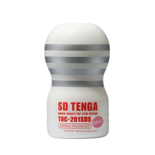 Мастурбатор для інтенсивної стимуляції пеніса головки білий Tenga SD Original Vacuum Cup Gentle