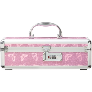 Кейс для хранения секс-игрушек Powerbullet Lockable Vibrator Case Pink с кодовым замком