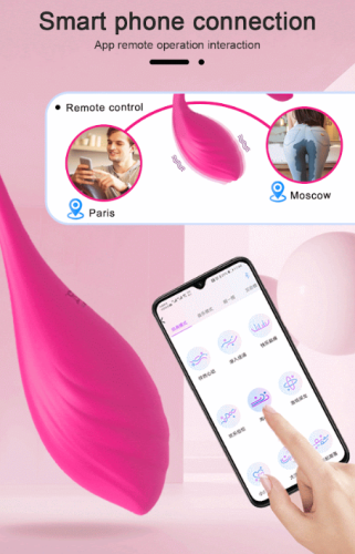 Виброяйцо вагинальное с пультом ДУ и управлением со смартфона розовое Sexy desires - 7