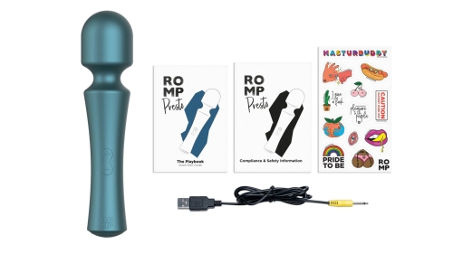 Вибромассажер-микрофон бирюзовый Romp Presto - 9