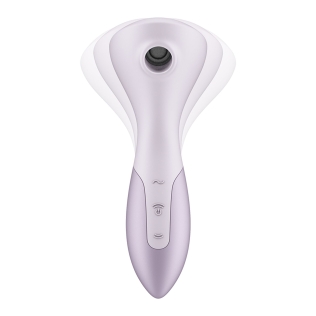 Вибромассажер с вакуумной клиторальной стимуляцией сиреневый Satisfyer Wand-erful 