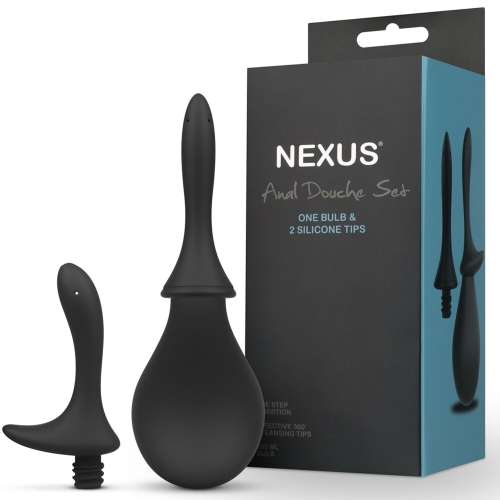 Анальний душ з 2 насадками для простати та точки G Nexus ANAL DOUCHE SET 250 мл - 6
