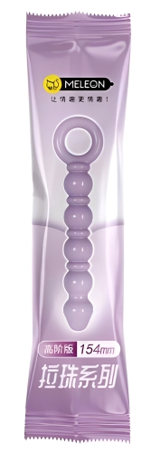 Анальні намисто фіолетового кольору Meleon Anal Beads - 4