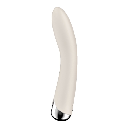 Вибратор вагинальный и для точки G с ротацией бежевого цвета Satisfyer Spinning Vibe 1 - 3