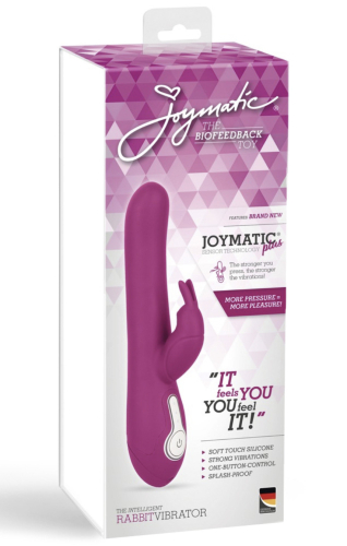 Вибратор - кролик с отростком для клитора темно розовый The intelligent Rabbit Vibrator - 1