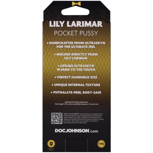Мастурбатор Вагина порноактрисы Lily Larimar телесного цвета Doc Johnson - 7