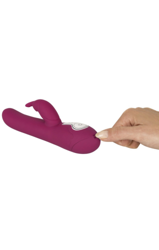 Вибратор - кролик с отростком для клитора темно розовый The intelligent Rabbit Vibrator - 3