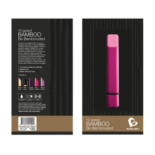 Вибратор фиолетовый Rocks Off Bamboo Pleez-Her - 3