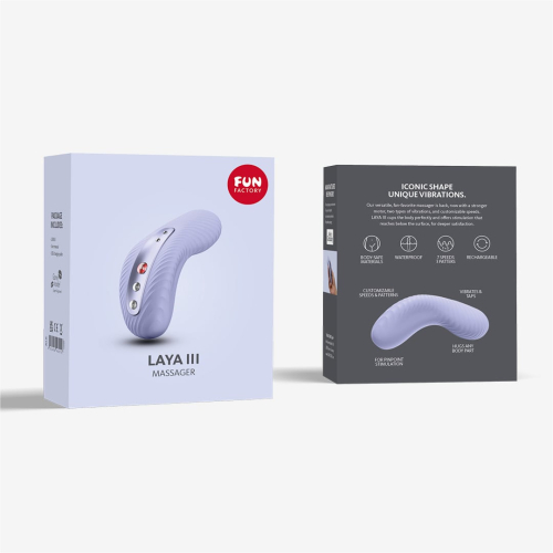 Вібратор для стимуляції клітора фіолетового кольору Fun Factory LAYA 3 pro - 8