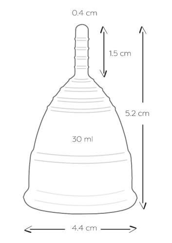 Менструальні чаші червоного кольору Mae B Intimate Health Menstrual Cups 2 штуки - 5