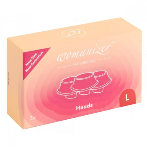 Сменные насадки для Womanizer Premium Eco Classic Liberty Starlet 2 красного цвета размер L 3 штуки - 5